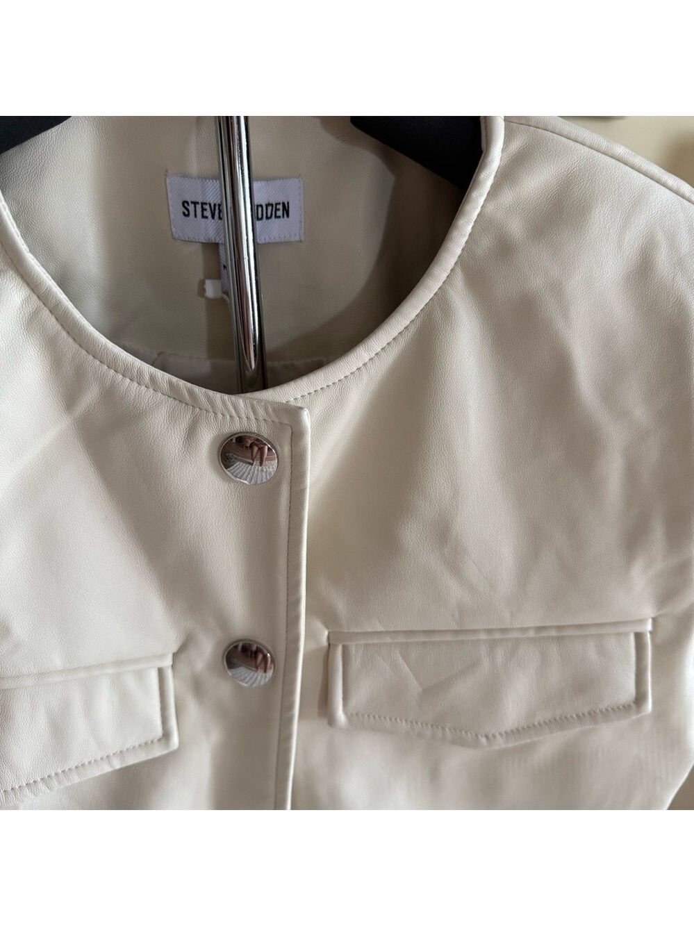 ⭐️Steve Madden Cream bomber Jacket - Picture 3 of 11